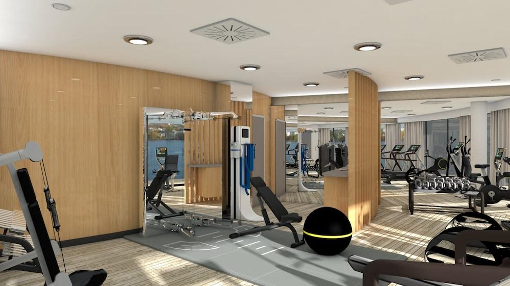 The Fontenay Hamburg Exterior photo 3D rendering of a gym