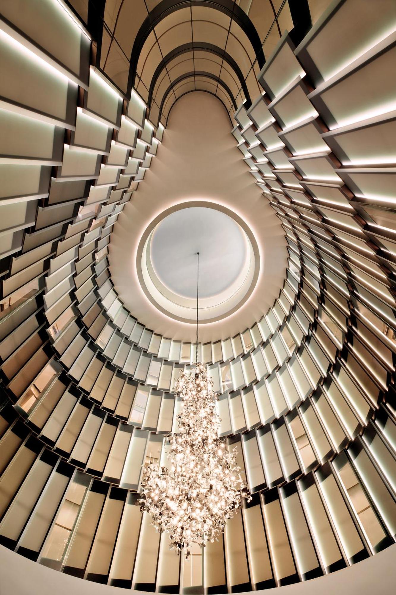The Fontenay Hamburg Exterior photo The spiral staircase